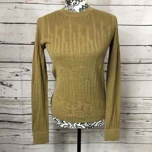 J Brand Kohler Cotton Knit Lightweight Sweater Kelp XS S